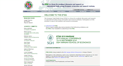 Desktop Screenshot of etsg.org